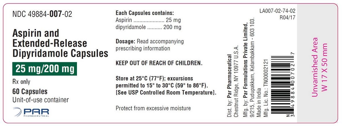 ASPIRIN DIPYRIDAMOLE SUSTAINED-RELEASE - ORAL Aggrenox side effects medical uses and drug