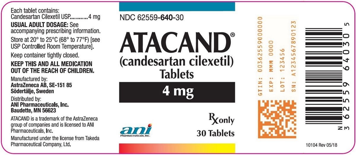 CANDESARTAN - ORAL Atacand side effects medical uses and drug interactions