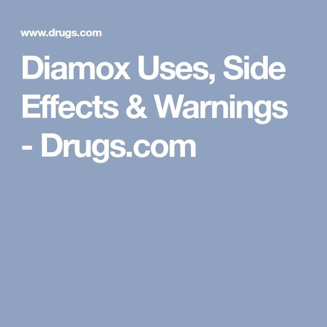 Diamox Brand Side Effects Dosage Uses