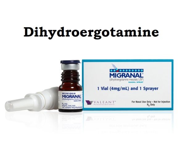 DIHYDROERGOTAMINE - NASAL Migranal side effects medical uses and drug interactions