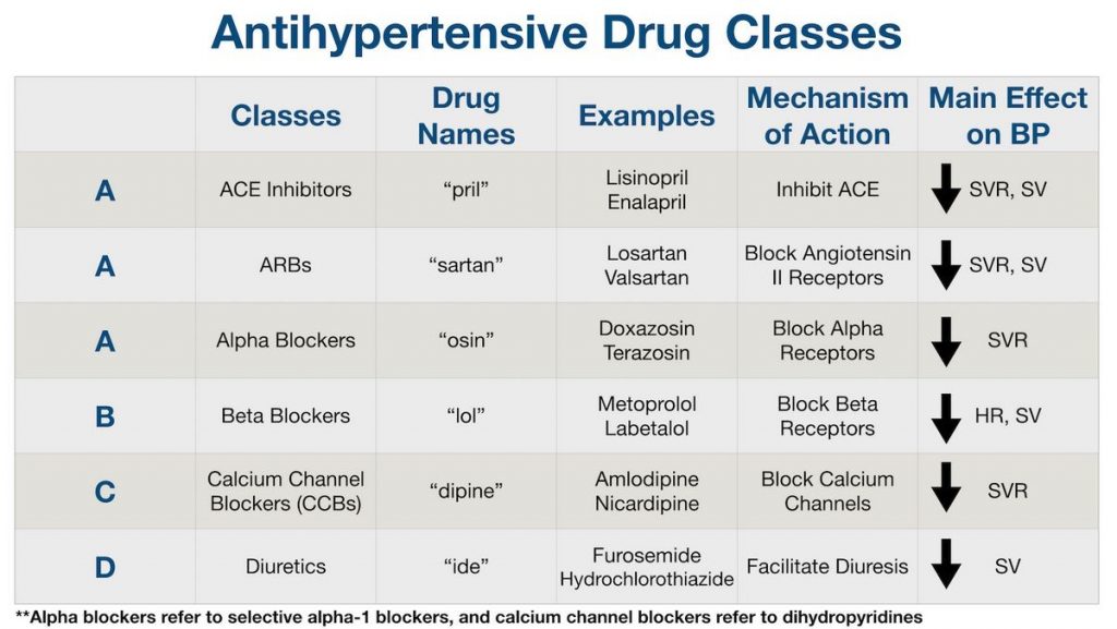 ACE Inhibitors vs Beta Blockers Side Effects Medication List