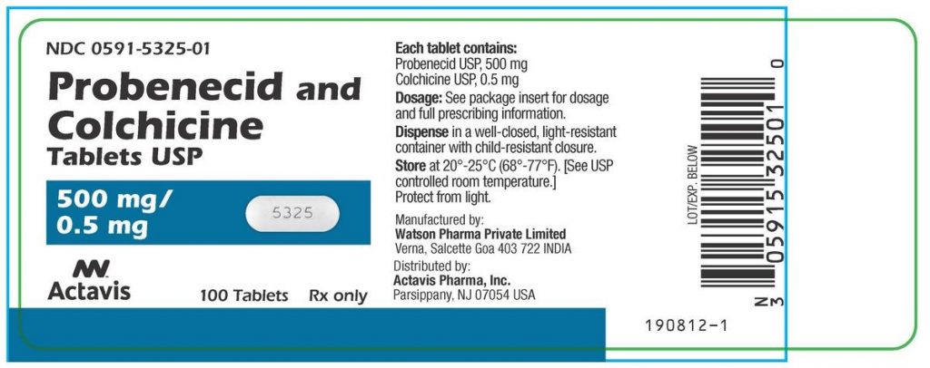 COLCHICINE PROBENECID – ORAL Col-Benemid side effects medical uses and drug interactions