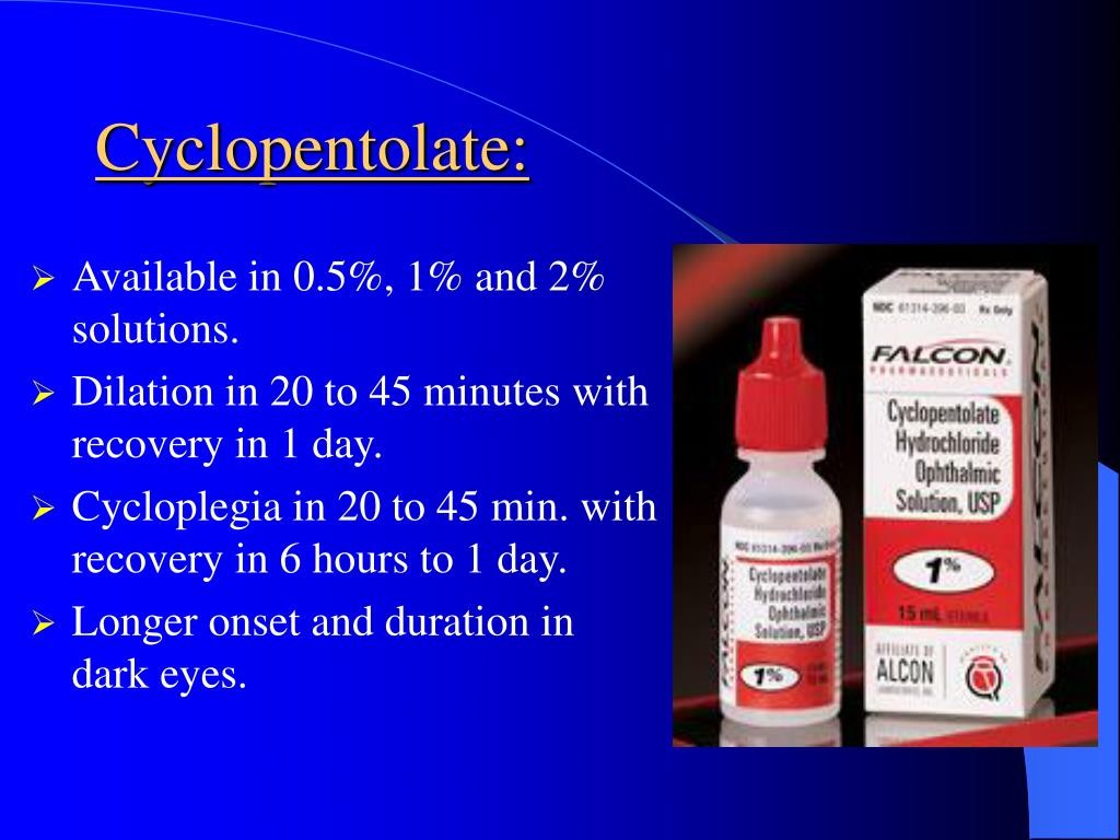 Cyclopentolate Pupil Dilation Uses Side Effects Dosage