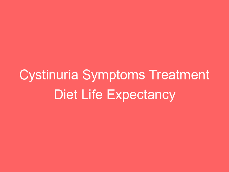 Cystinuria Symptoms Treatment Diet Life Expectancy