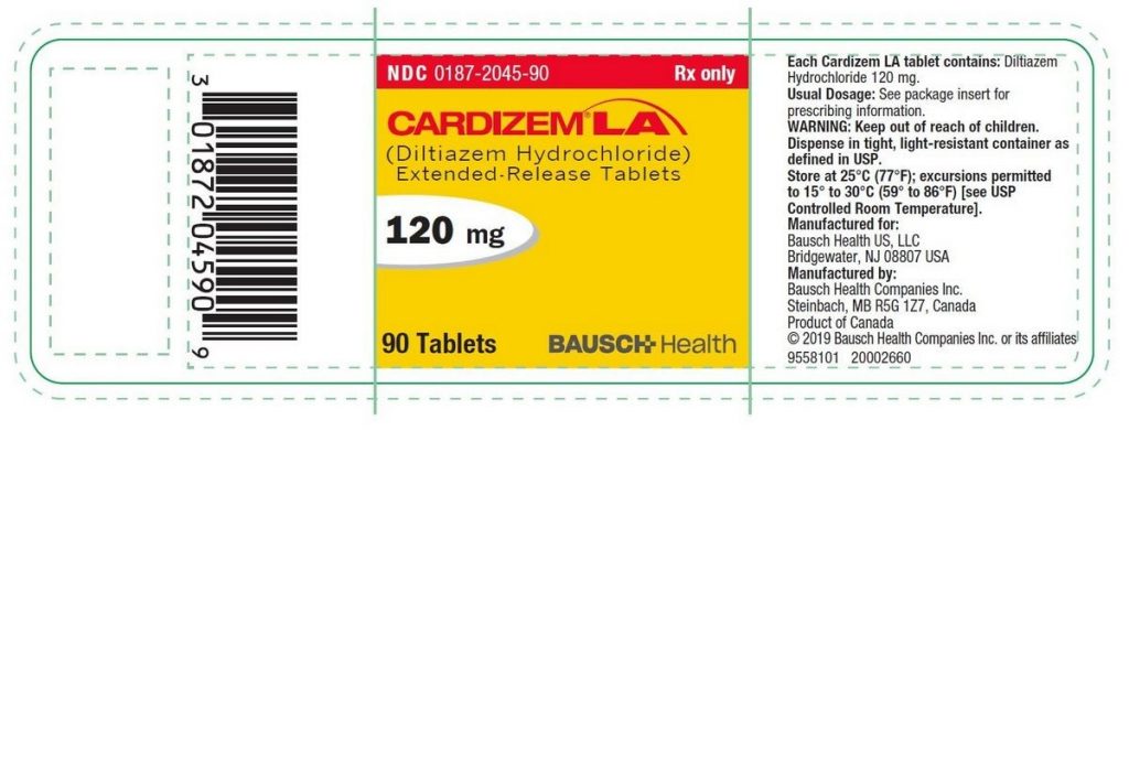 DILTIAZEM EXTENDED-RELEASE TABLET – ORAL Cardizem LA side effects medical uses and drug