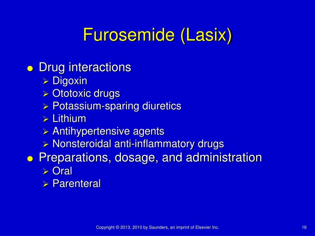 FUROSEMIDE – ORAL Lasix side effects medical uses and drug interactions