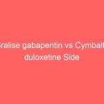 Gralise gabapentin vs Cymbalta duloxetine Side Effects Dosage