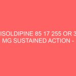 NISOLDIPINE 85 17 255 OR 34 MG SUSTAINED ACTION – ORAL Sular side effects medical uses and drug