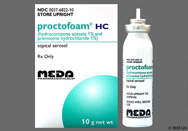 PRAMOXINE HYDROCORTISONE AEROSOL FOAM – RECTAL Proctofoam-HC side effects medical uses and drug