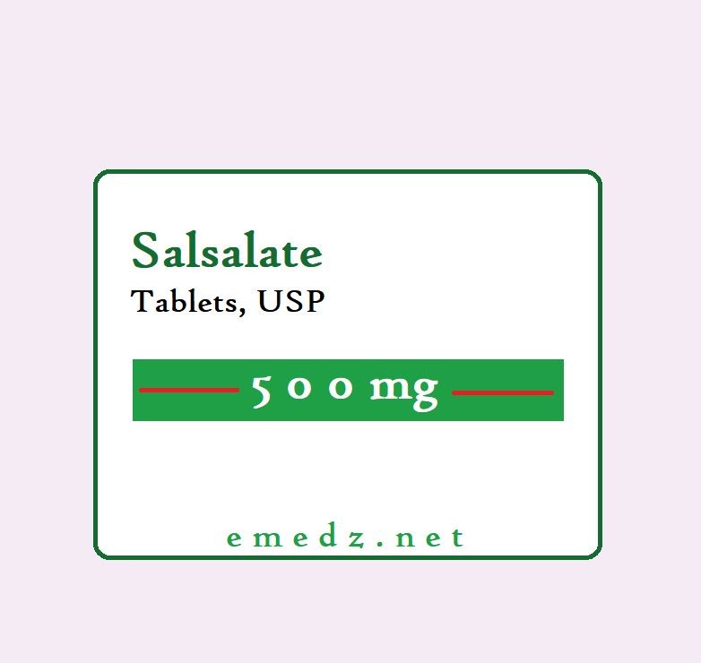 Salsalate Disalcid Drug Facts Side Effects and Dosing