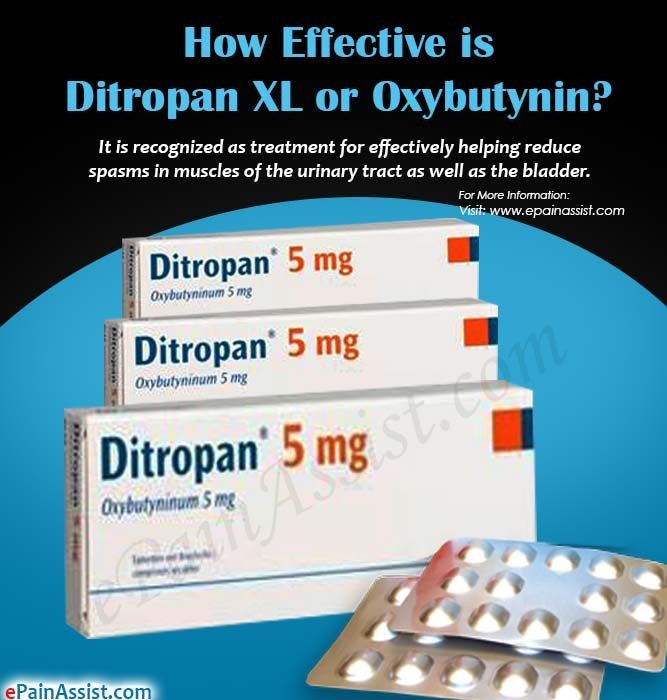 Side Effects of Ditropan XL oxybutynin Interactions Warnings