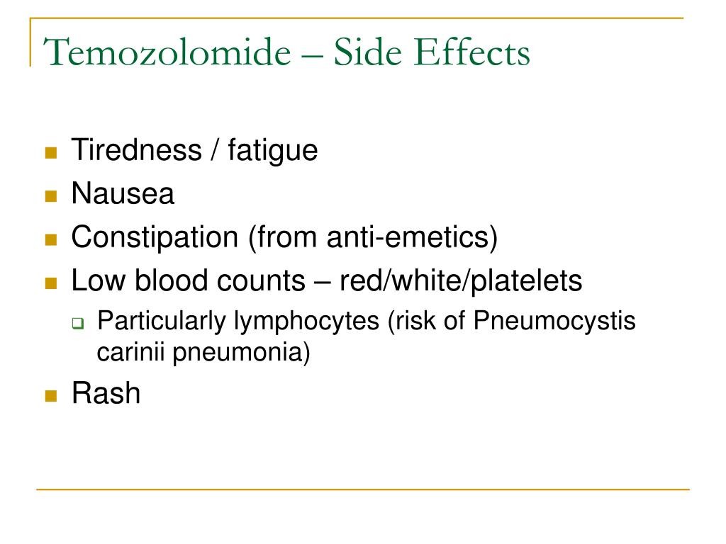 TEMOZOLOMIDE – ORAL Temodar side effects medical uses and drug interactions