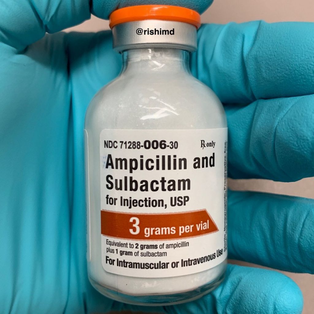 Unasyn ampicillin and sulbactam