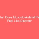 What Does Musculoskeletal Pain Feel Like Disorder Medication