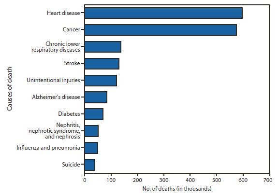 Top 10 Causes of Death in the U S